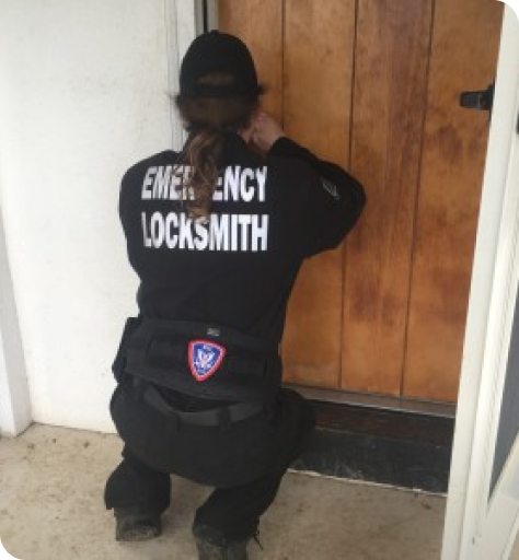 locksmith unlocking door
