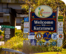 kutztown pa welcome sign