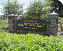 schnecksville pa welcome sign