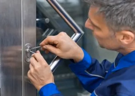 a locksmith picking a lock