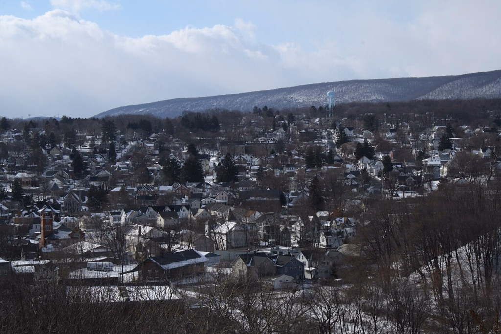 View over Bangor, Pennsylvania