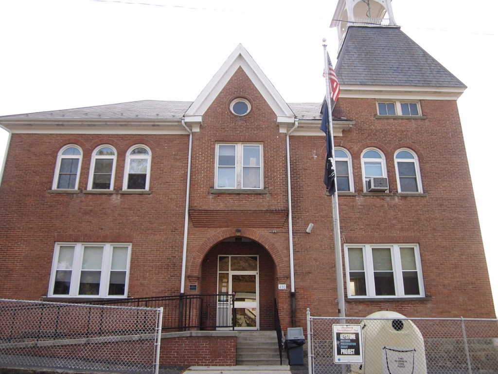 Brick building in Bowmanstown, Pennsylvania
