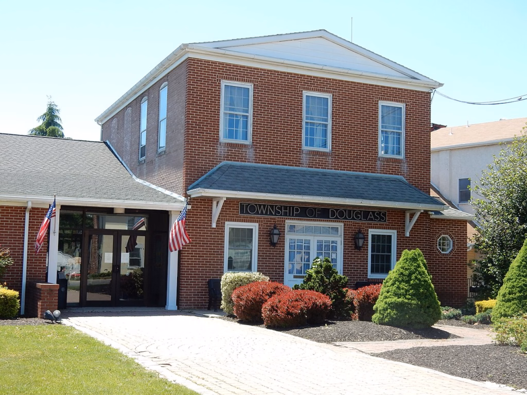 Douglass Township building in Gilbertsville, Pennsylvania