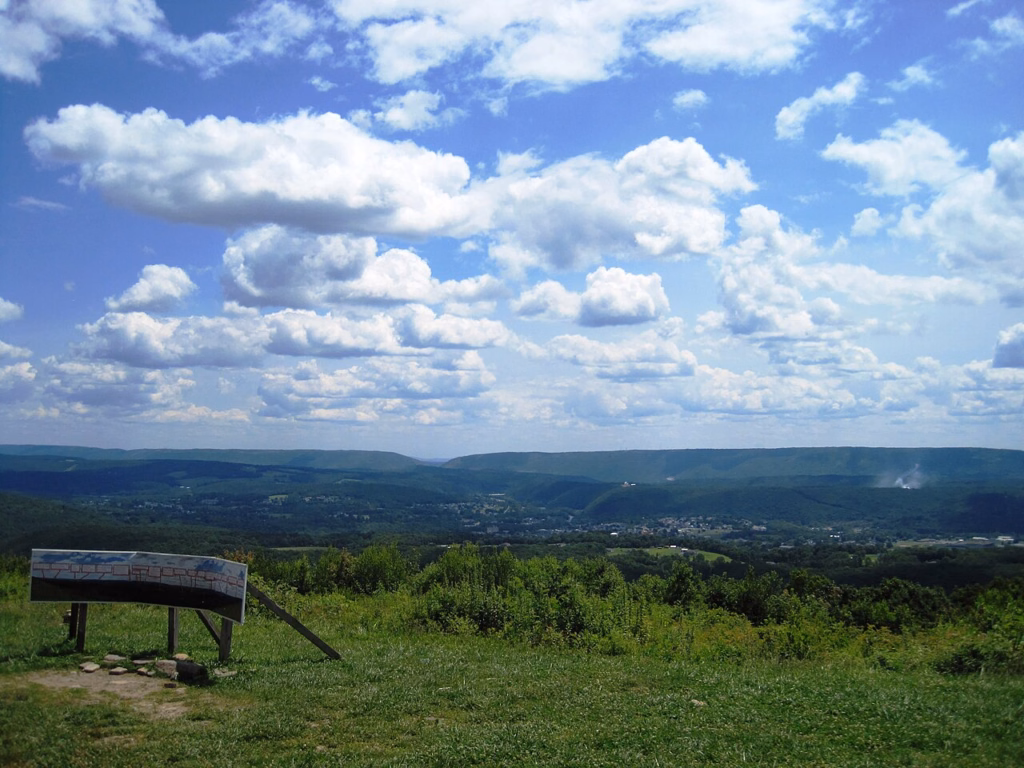 View toward Lehighton and Lehigh Gap, Pennsylvania