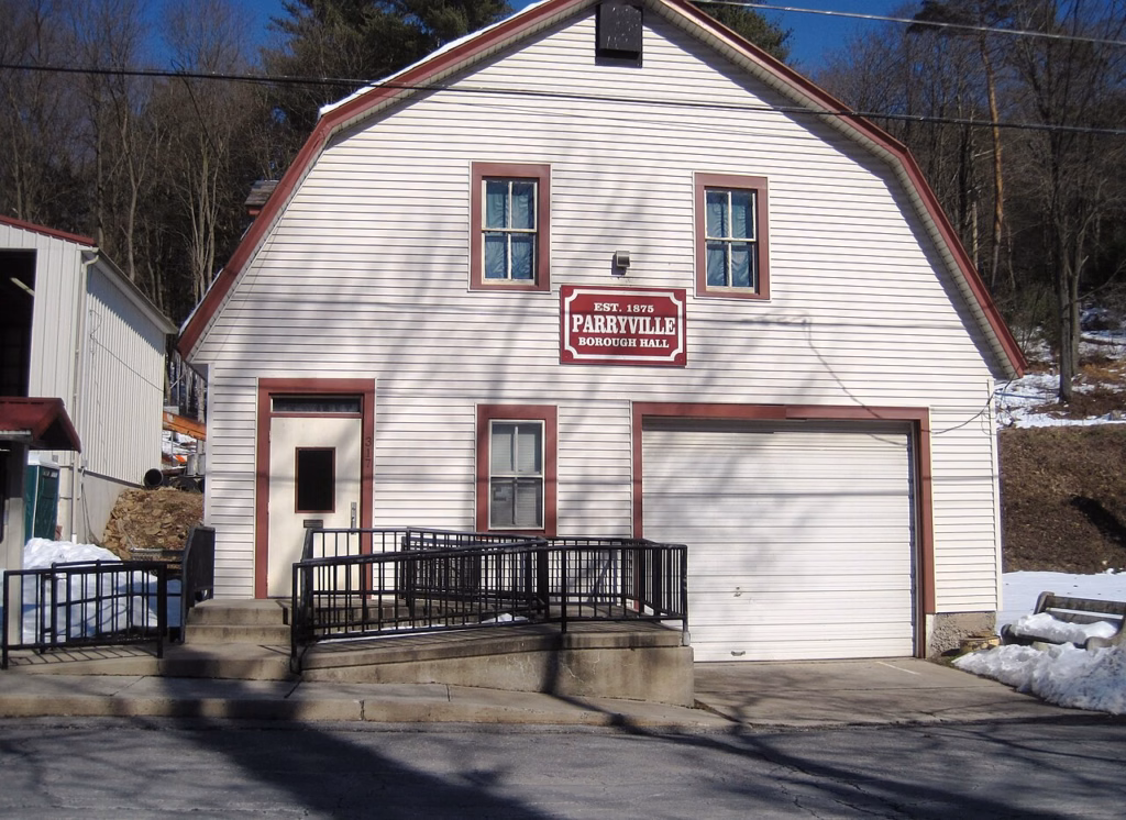 Borough hall in Parryville, Pennsylvania