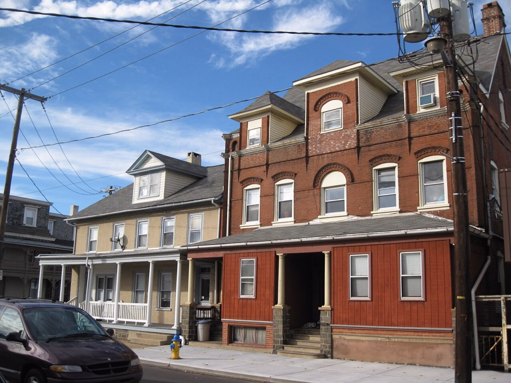 Downtown buildings in Quakertown, Pennsylvania